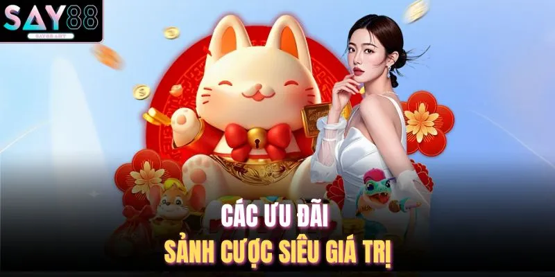 Các ưu đãi sảnh cược siêu giá trị