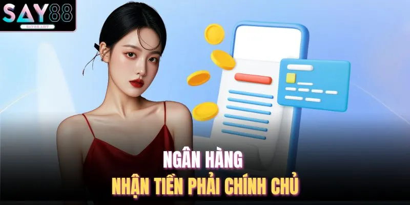 Ngân hàng nhận tiền phải chính chủ