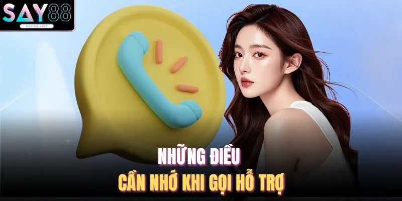 Những điều cần nhớ khi gọi hỗ trợ