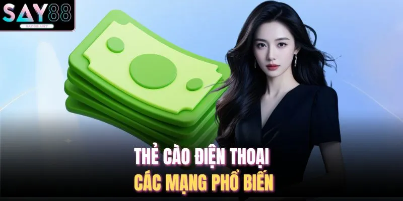 Thẻ cào điện thoại các mạng phổ biến